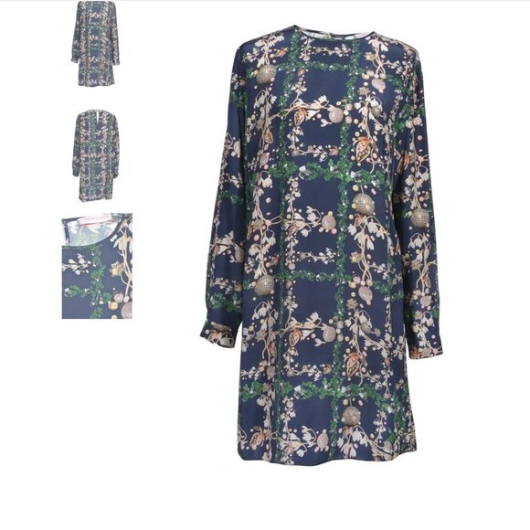 Matthew Williamson Flowerprint Seidenkleid Size 12 NEW WITH TAG! - Picture 1 of 5